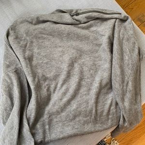 FREE PEOPLE zipper grey long sleeve